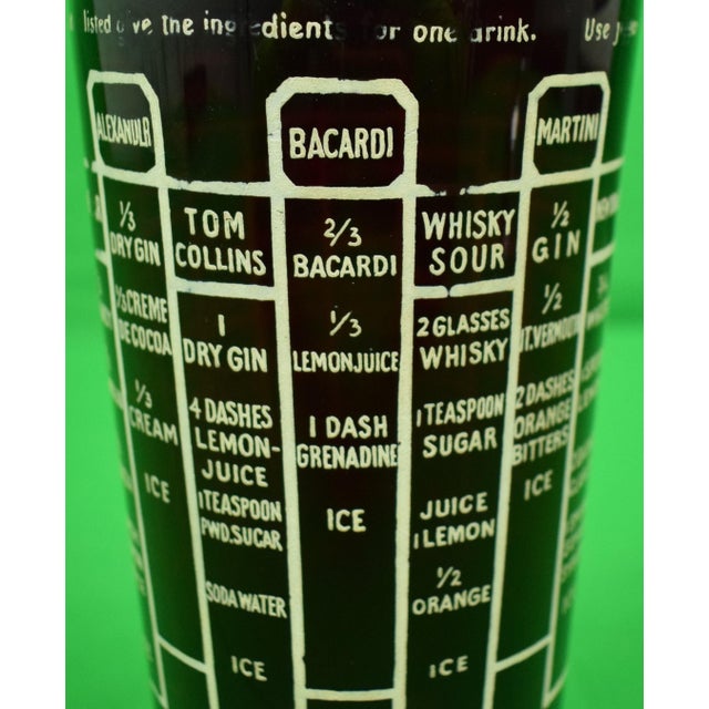 Alexander/ Bacardi/ Martini/ Between The Sheets/ Bronx/ Dubonnet/ Metropolitan & Palm Beach 8 1/8" x 3 3/4" Overall...