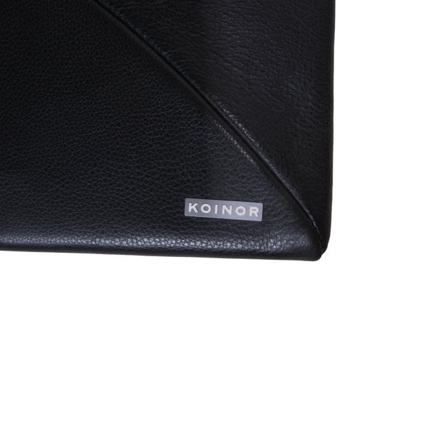 Francis Leather Two-Seater Black Manual Function Sofa from Koinor For Sale - Image 16 of 18