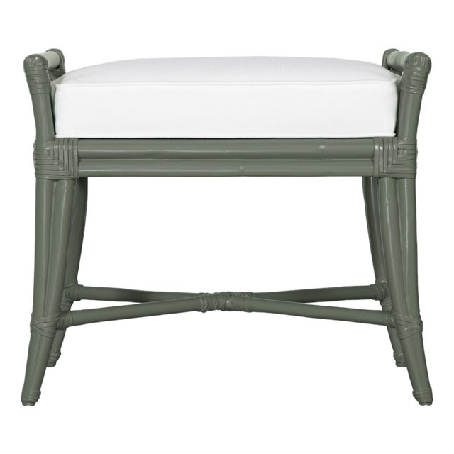 Small Malacca Bench - Evergreen For Sale