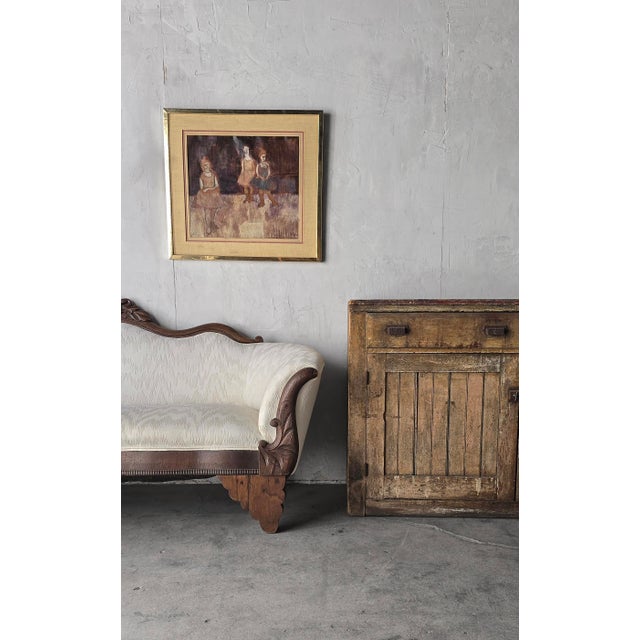 Art Nouveau Antique Mahogany Biedermeier Settee Sofa For Sale - Image 3 of 10