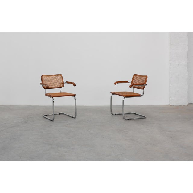 Bauhaus Armchair in tubular Steel, Wood and Rattan, 1920 For Sale - Image 16 of 18