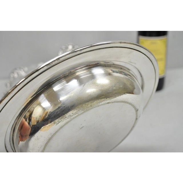 Vintage Victorian Silver Plated 10" Round Covered Vegetable Serving Dish For Sale - Image 12 of 15