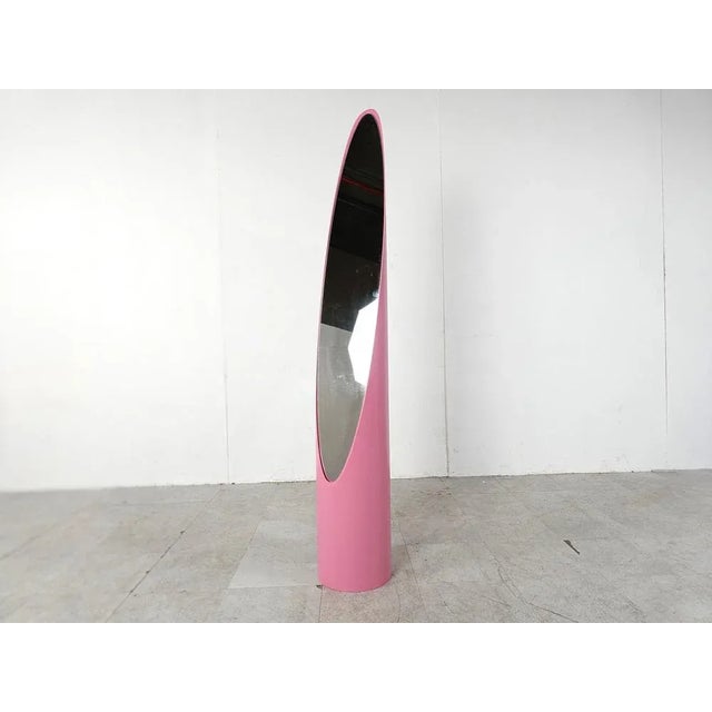 Vintage Italian Floor Mirror, 1970s, in Flawless conditions. Designed 1970 to 1979