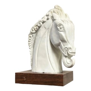 Marble Sculpture of Horse by Amadeo Gennarelli (1881-1943) For Sale