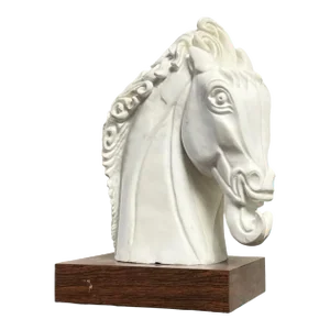 Marble Sculpture of Horse by Amadeo Gennarelli (1881-1943)