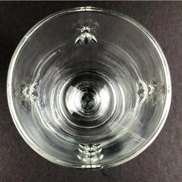 Transparent Vintage Paris Musees Bumblebee Design All Purpose Glass Set For Sale - Image 8 of 13
