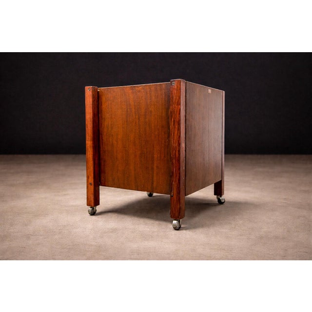 Mid-Century Modern Filing Cabinet & Drawers in Rosewood, Jorge Zalszupin, 1960’s For Sale - Image 3 of 10