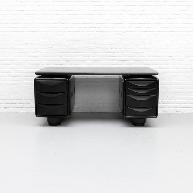 Much sought-after Space Age desk ‘Jet’, designed by Ernest Igl Hofmann for Wilhelm Werndl in 1970. This early version is...