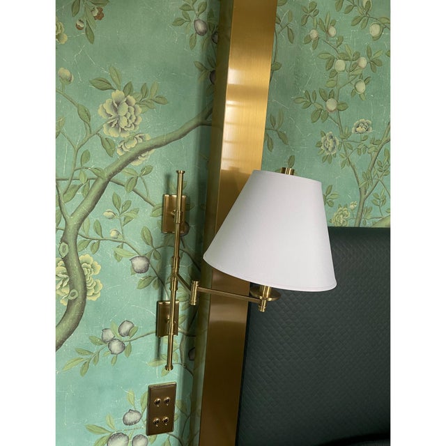 Contemporary Claremont Swing-Arm Wall Sconces by Hudson Valley, Set of 2 For Sale - Image 3 of 6