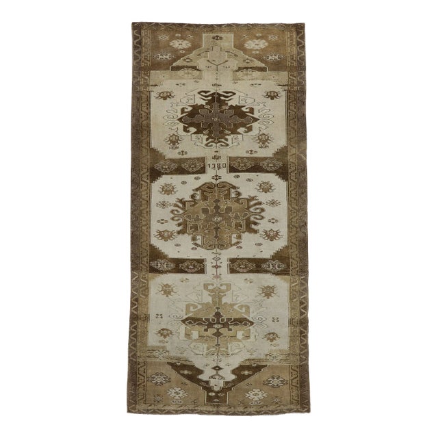 Vintage Turkish Kars Gallery Rug - 05'09 X 12'08 For Sale