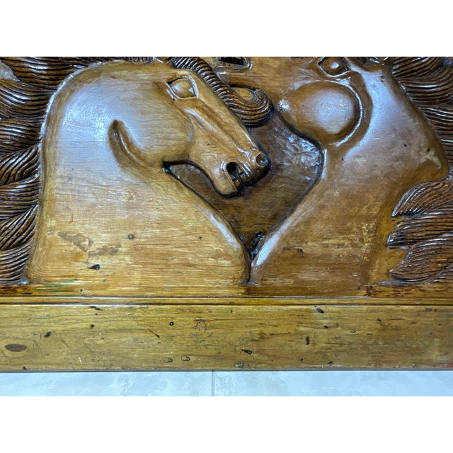 One of a kind ,timeless beauty and artistry of this exceptional antique hand-carved wooden tableau. Originally the...