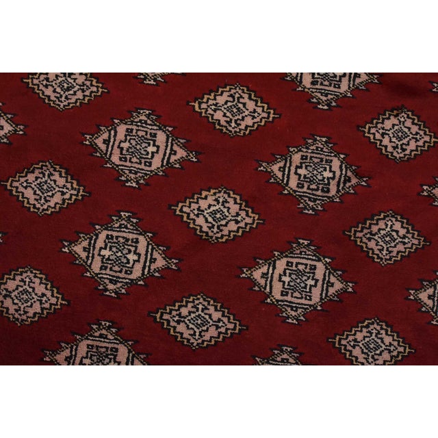 2020s Bokhara Jaldar Rug 8’1” X 10’4” Red Wool Tribal Hand-Knotted Oriental Carpet For Sale - Image 5 of 13