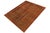 Art Nouveau Vintage Retro No Pile Rust/Brown Wool Rug - 8'0'' X 11'2'' For Sale - Image 3 of 10