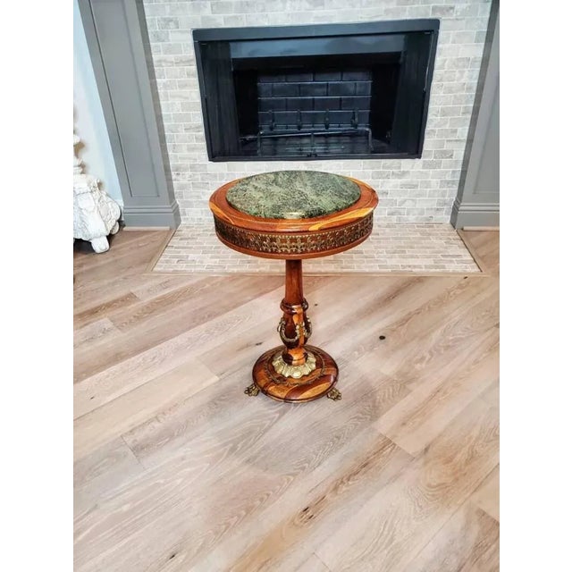 Late 20th Century French Louis XVI Style Gu�ridon Table For Sale - Image 5 of 11