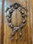 Brown Antique Carved Oak Triple-Door Armoire With Beveled Mirror, Early 20th Century For Sale - Image 8 of 10