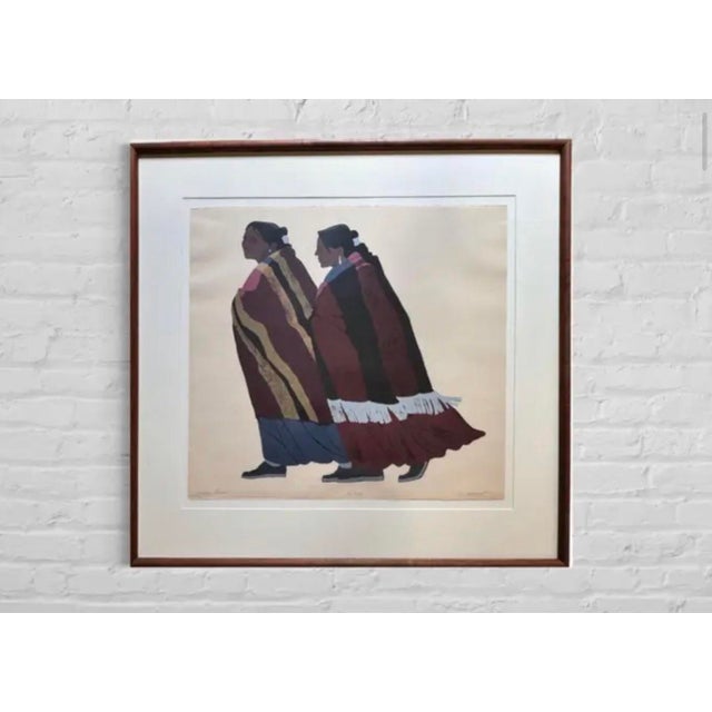 1980s Louis De Mayo "Conversation" 1981 Hand Signed Fine Art Serigraph Limited Edition For Sale - Image 5 of 11