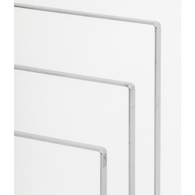 Modern Modern Chrome-Plated Three Tier Towel Rack For Sale - Image 3 of 6