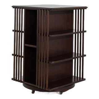 19th Century France Edwardian Brown Wood Bookcase For Sale