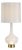 White Glass Glow Table Lamp For Sale
