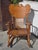 Chestnut 1890s Antique Oak Victorian Rocking Chair Larger Seat For Sale - Image 8 of 12