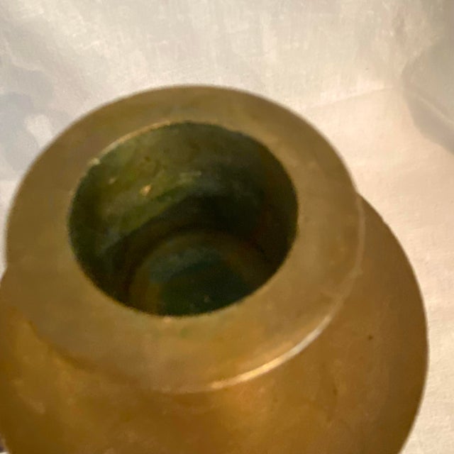 English Barley Twists Wood & Brass Holder Candle Sticks-Set of 2 For Sale - Image 11 of 11