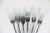 1960s Curated Set of 6 Mid Century Modern Stainless Steel Dinner Forks, Mismatched For Sale - Image 6 of 10