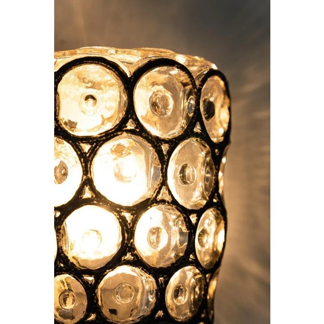 Wall Lights in Iron Glass from Limburg, Germany, 1960s For Sale - Image 6 of 9