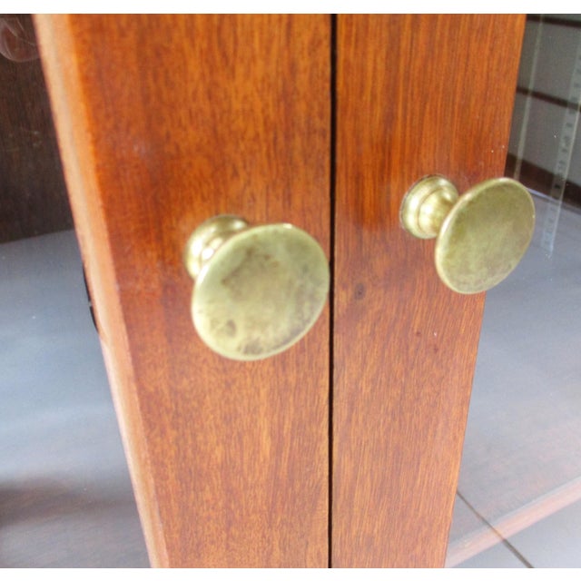 Mid Century Walnut Bookcase in the Style of Globe Wernicke For Sale - Image 9 of 11