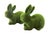 A set of two early 2000's green moss rabbit figurines. Both in great condition, would be the perfect accent to an Easter...