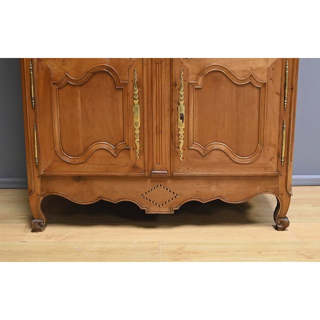 Four-Door Cherrywood Cabinet, 1800s For Sale - Image 12 of 18