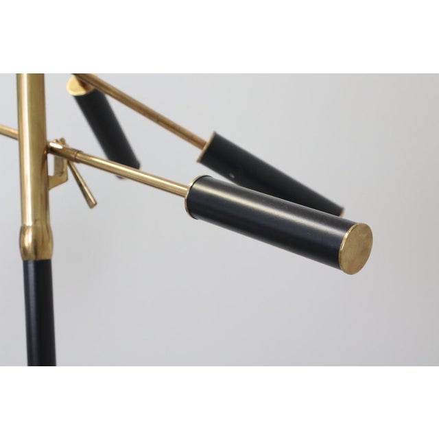 Black Triennale Floor Lamp by Angello Lelii for Arredoluce, 1950 For Sale - Image 8 of 15