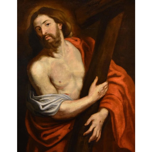 Anthony van Dyck (Antwerp 1599 - London 1641) workshop - Christ Carrying the Cross - 17th century Oil on canvas (120 x 94...