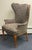 French Late 20th Century Upholstered Wingback French Chair For Sale - Image 3 of 10