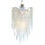 “Ghiacciolo” Murano Glass Iridescent Chandelier For Sale