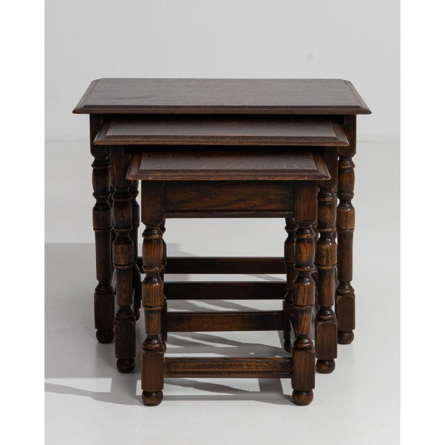 1970s Set Of Three Nesting Tables For Sale - Image 11 of 13