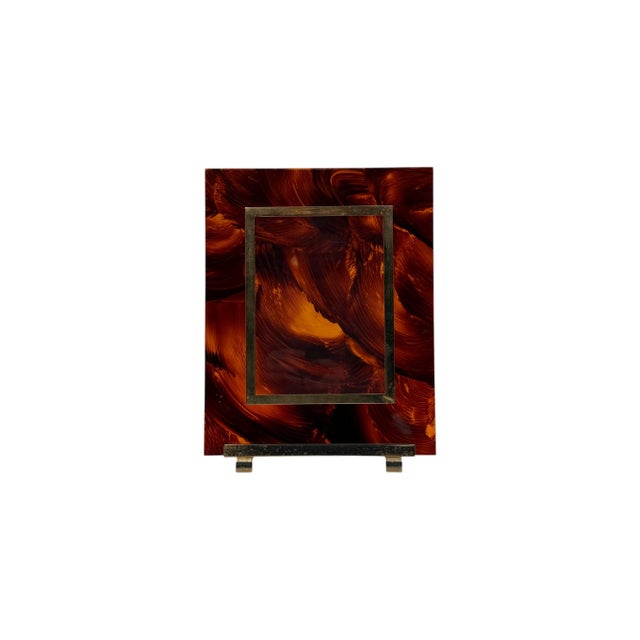 Hollywood Regency Acrylic Glass Picture Frame, Italy, 1970s For Sale - Image 14 of 16