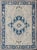 Blue and Ivory Floral Vintage Turkish Oushak Rug With Blossoming Medallion For Sale - Image 12 of 12