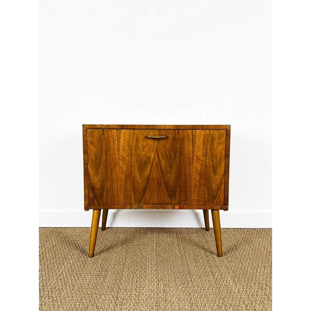 Vintage Brown Walnut Cabinet, 1960 For Sale - Image 15 of 15