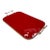Arlecchino Milano Red Serving Tray With Brass Handles For Sale