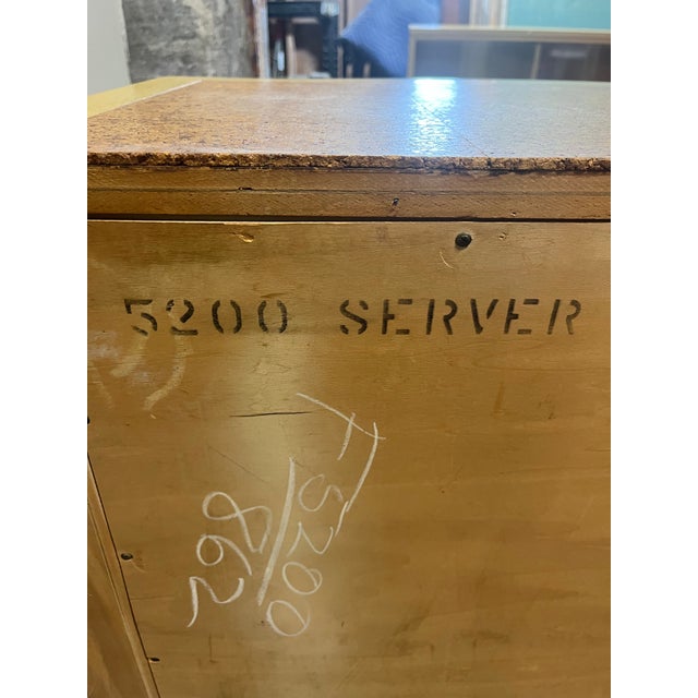 American of Martinsville “Bali Hai” Cork Top Bar Cabinet or Server, Mid-Century For Sale - Image 12 of 12