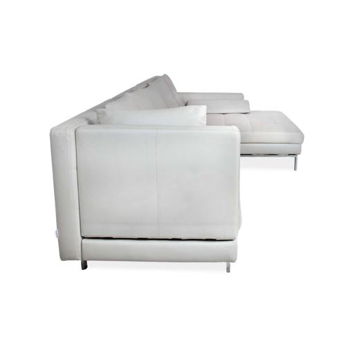 Amber Leather Corner Sofa with Manual Function from Brühl For Sale - Image 10 of 14