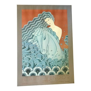 1984 Muramasa Kudo Signed Exhibition Poster, Framed For Sale
