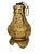 Japanese Pair, Meiji Period Japanese Gilt Bronze & Parchment Pierced Lanterns Hang or Table For Sale - Image 3 of 12