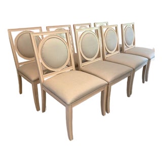 Set of 8 Bernhardt Salon Dining Chairs For Sale