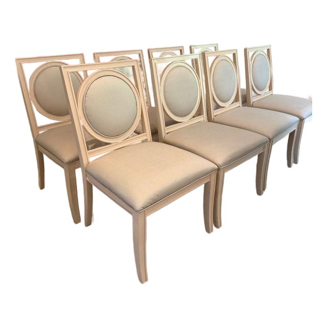 Set of 8 Bernhardt Salon Dining Chairs For Sale