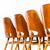 Honey Beech Dining Chairs by Radomir Hoffman, 1950s, Set of 4 For Sale - Image 3 of 12