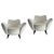 Perla Lounge Chairs in White Fabric by Guglielmo Veronesi, Italy, 1950s, Set of 2 For Sale - Image 9 of 9