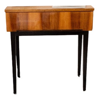 Mid-Century Walnut Bedside Table attributed to Mojmír Požár for Up Závody, 1960s For Sale