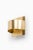 This small square wall light is made of golden brass. This piece has an attribution mark, I am sure that it is completely...