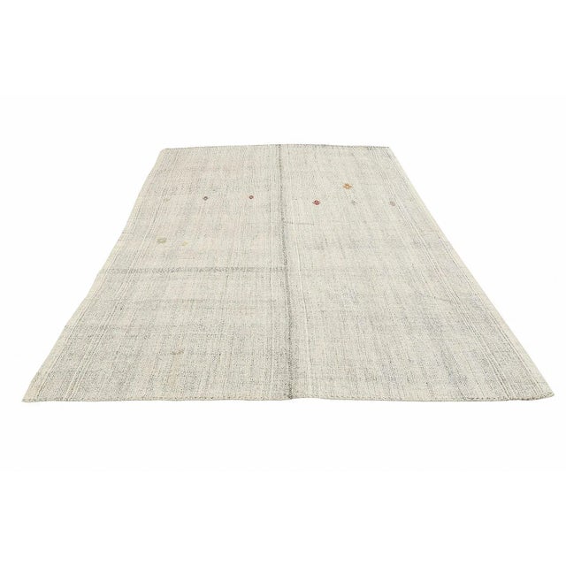 Handwoven vintage modern kilim rug from Adana region of Turkey. Approximatelly 50-60 years old. In very good condition.